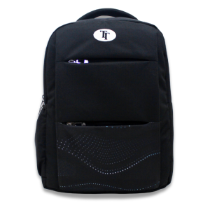 Versatile Laptop Backpack: Spacious and Comfortable with Wave Print