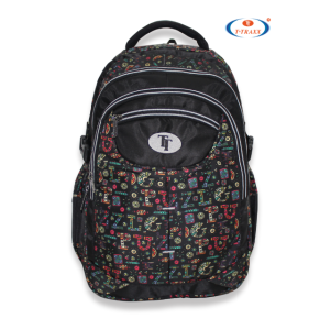 Multi-Pocket Comfort Backpack with Eclipse Echo Print