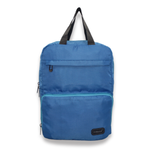 Multi-Pocket Daypack with Broad Straps & Dual Handles (Steel Blue Color)