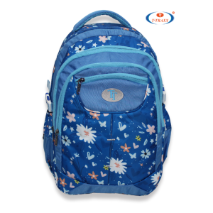 Multi-Pocket Comfort Backpack with Urban Bloom Print