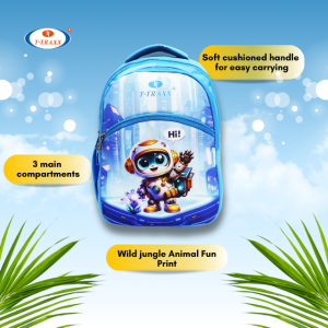 Astronaut School Bag for Kids | T-TRAXX Blue Space Edition