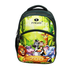 Jungle School Bag for Kids | T-TRAXX Lightweight Zoo Edition