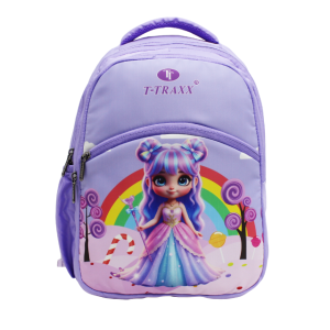 T-TRAXX Princess Character School Bag for 1st to 3rd Standard Kids